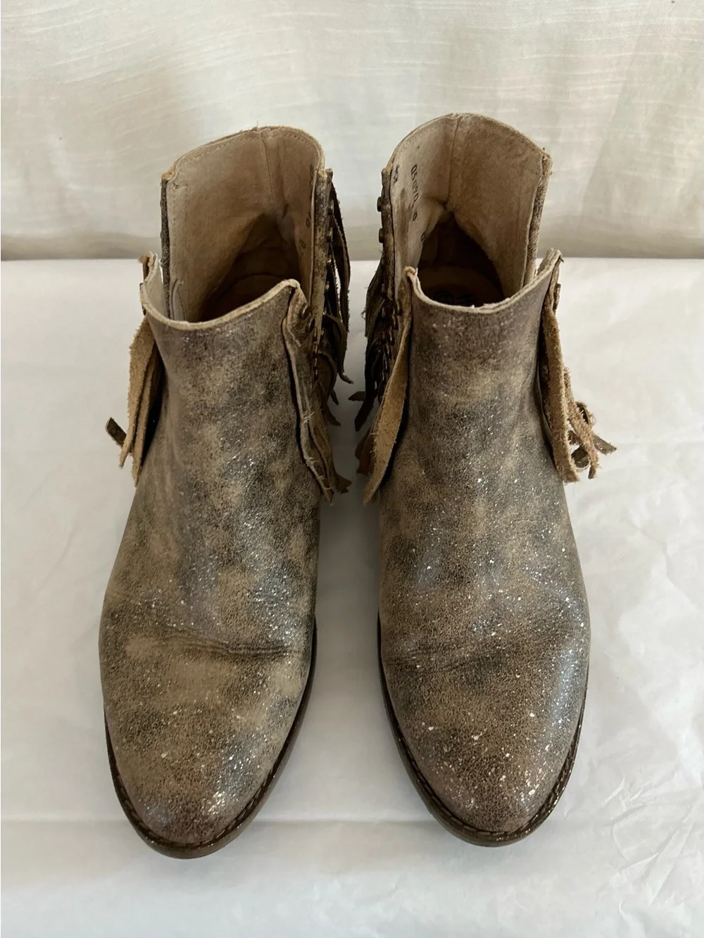 Circle G Corral Trading Western Boho Festival Women’s Fringe Leather Ankle Boots